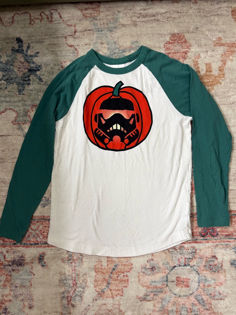 Hanna Andersson Star Wars Halloween Jack O’ Lantern Baseball Shirt US 12 150 cm